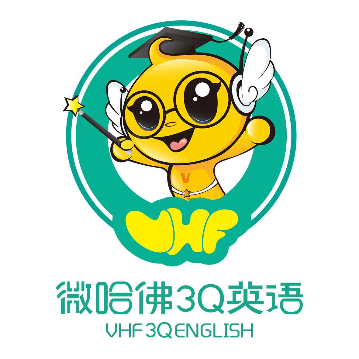 微哈佛3Q英语logo,石家庄英语